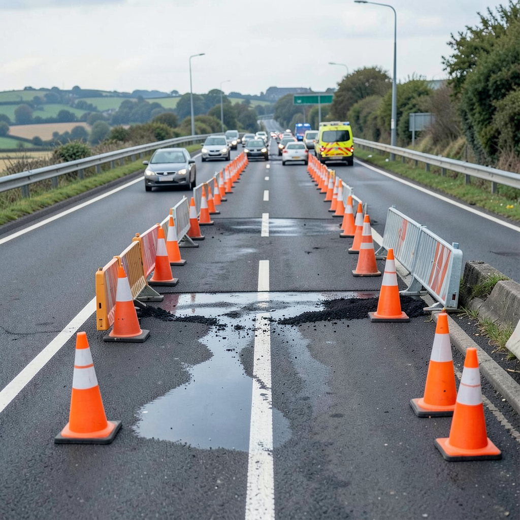 M62 spillage closes two lanes near Tingley causing 35-minute delays
